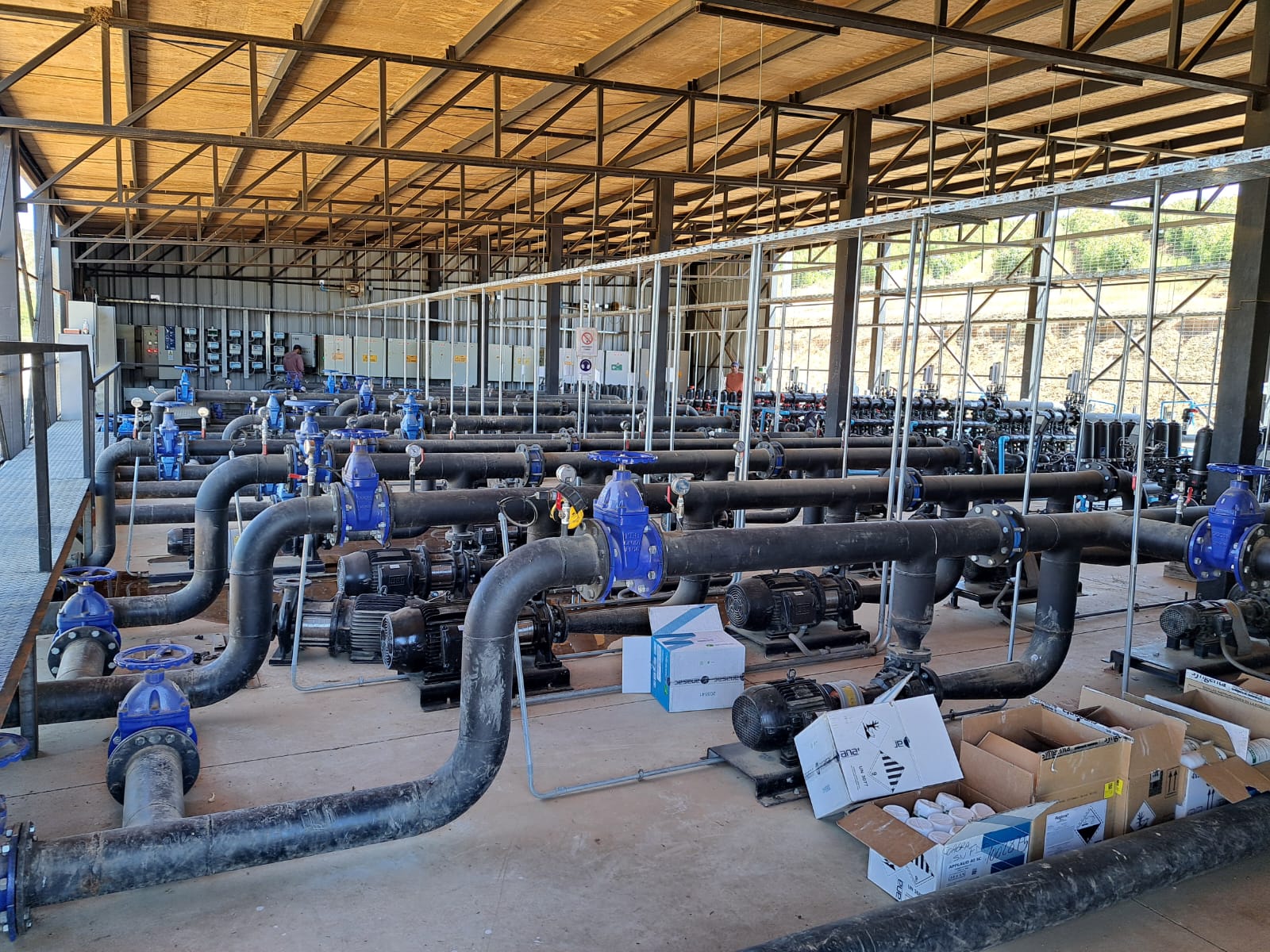 Salas de bombas varias en Fundo Ucuquer